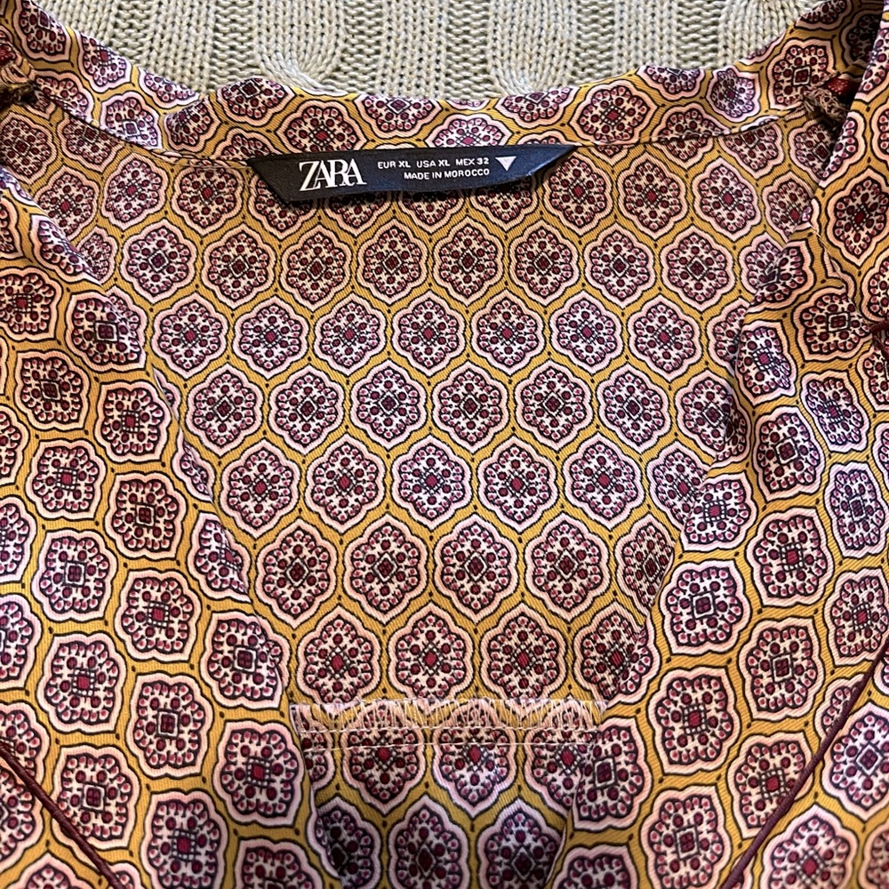Zara Pajama Style Shirt - Picture 3 of 4